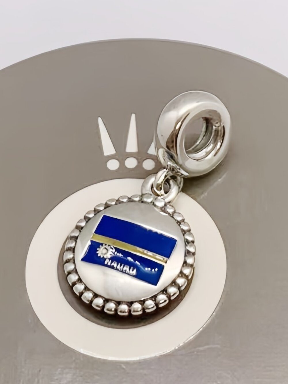Pandora Nauru Flag Exclusive Charm Pendant